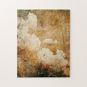 Kunst Grunge Blumen vintage Hintergrundtextur Puzzle