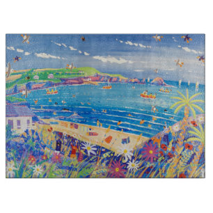 Kunst-hackendes Brett: Mutter Iveys Bucht Cornwall Schneidebrett