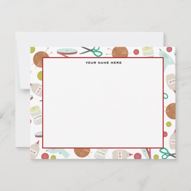 Kunst & Handwerk als Flachbildschirme Mitteilungskarte (Vorderseite)