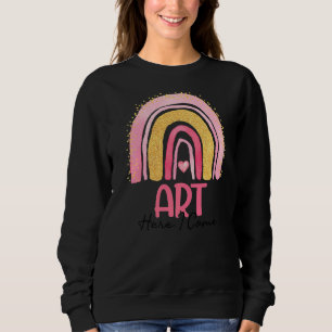 Kunst hier komme ich Regenbogenfarbe zurück zur Sc Sweatshirt