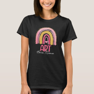 Kunst hier komme ich Regenbogenfarbe zurück zur Sc T-Shirt
