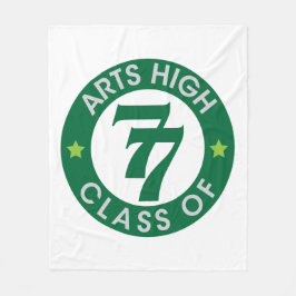 Kunst High School-Klasse mit 77 Logo Fleecedecke