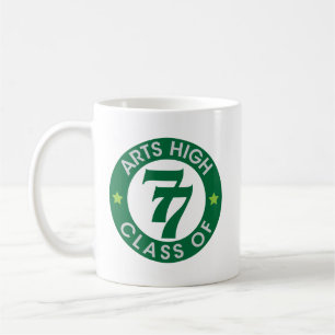 Kunst High School-Klasse mit 77 Logo Kaffeetasse