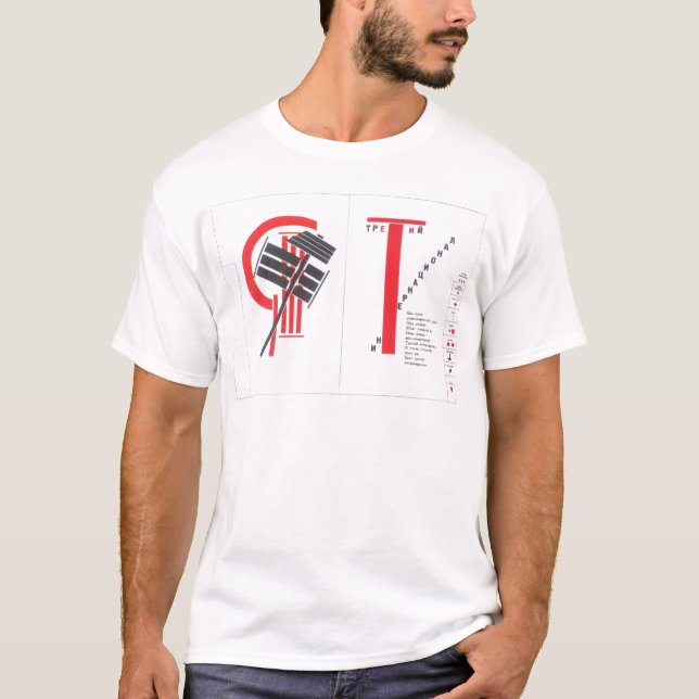 Kunst-Illustration EL Lissitzky- zu 'für das voice T-Shirt (Vorderseite)
