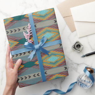 Kunst im Muster des amerikanischen Südwestens und  Geschenkpapier