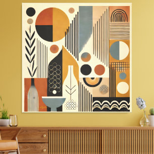 Kunst im Stil der Mitte des 20. Jahrhunderts Herbs Leinwanddruck