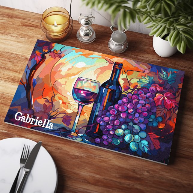 Kunst in der Küche: Personalisierte Linie Art Schneidebrett (Von Creator hochgeladen)