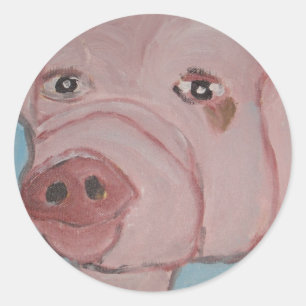 Kunst in Ginsburg Runder Aufkleber