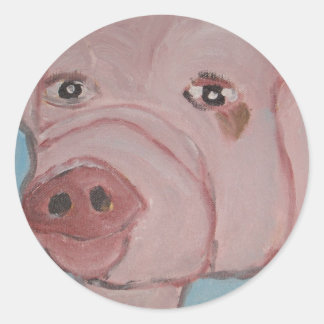 Kunst in Ginsburg Runder Aufkleber