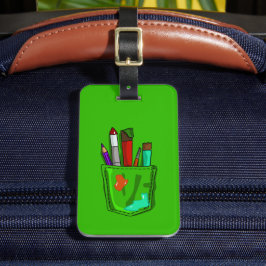 Kunst in meinem Taschen Gepäckanhänger