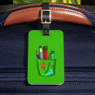Kunst in meinem Taschen Gepäckanhänger