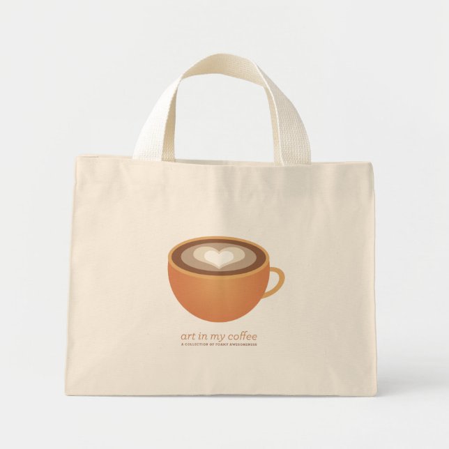 Kunst in meiner Kaffeetasche Mini Stoffbeutel (Vorne)