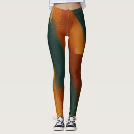 Kunst in Motion - Elegante Abstrakte Loungewear Leggings