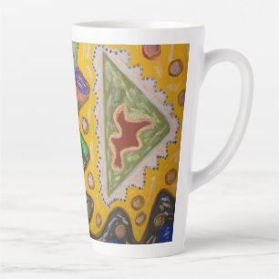 KUNST IN PATTERN VOM SCHMERZEN DURCH EINDRUCKEN DE MILCHTASSE