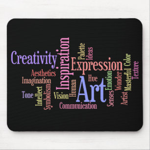 Kunst, Inspiration, Ausdruck - kreative Person Mousepad