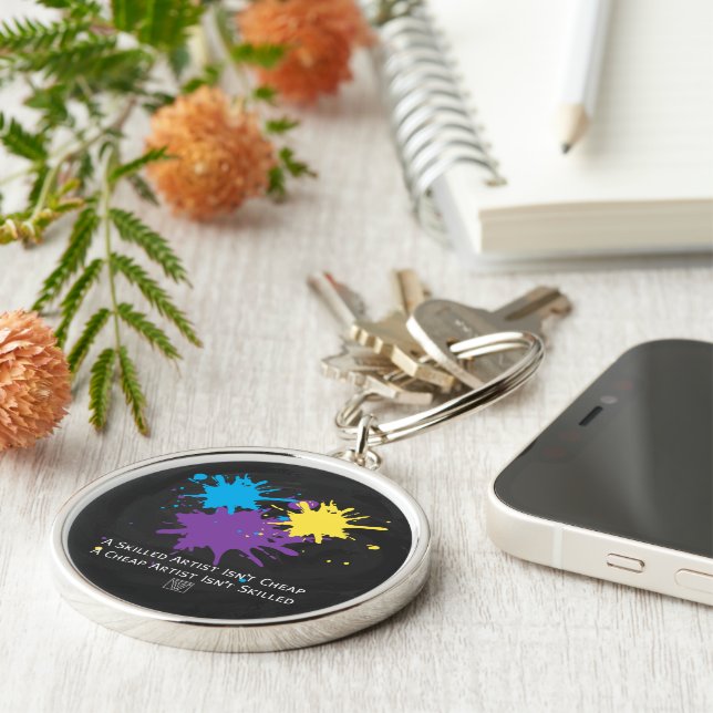 Kunst ist billig schlüsselanhänger (Seite)