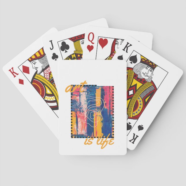 Kunst ist ein klassischer Spielkarten (Rückseite)