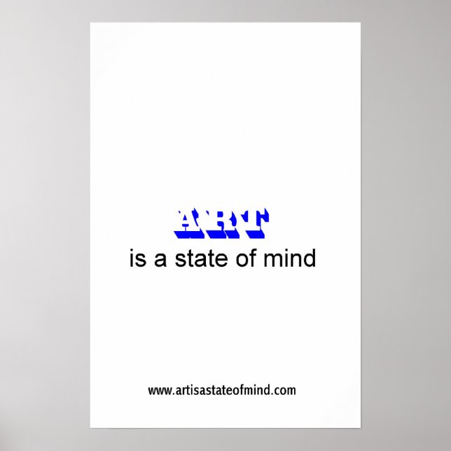 Kunst ist ein Staat des Geistes Poster (Vorne)