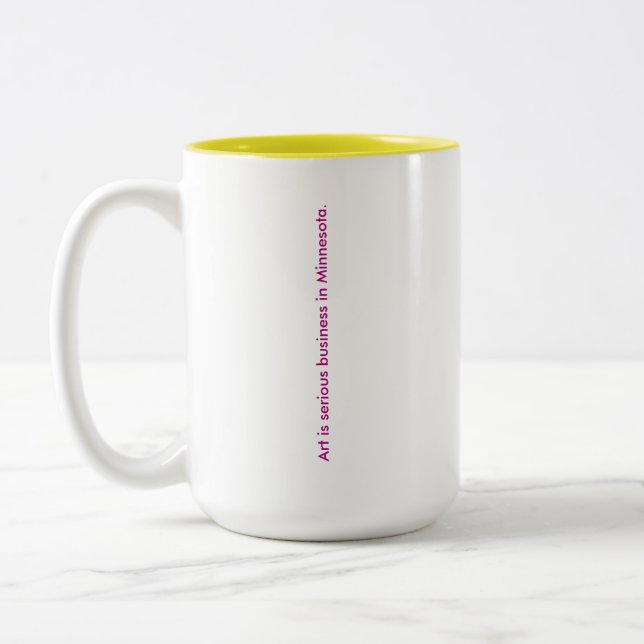Kunst ist eine ernsthafte unternehmerische Tasse (Links)