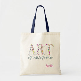 Kunst ist großartig, personalisiert tragetasche