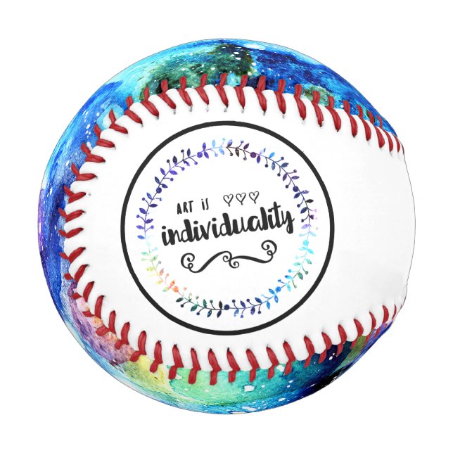 Kunst ist Individualität Baseball (Rückseite Rechts)