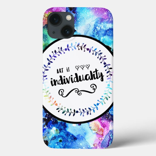 Kunst ist Individualität Case-Mate iPhone Hülle (Rückseite)