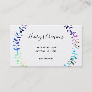 Kunst ist Individualität Visitenkarte