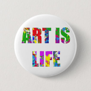 KUNST IST LEBEN BUTTON