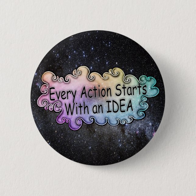 Kunst ist Leben Knopf Button (Vorderseite)