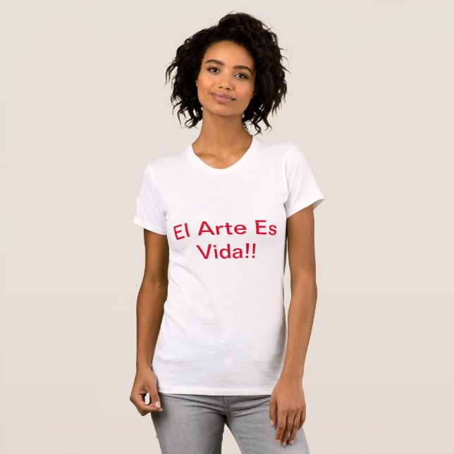 Kunst Ist Leben T-Shirt (Vorne ganz)