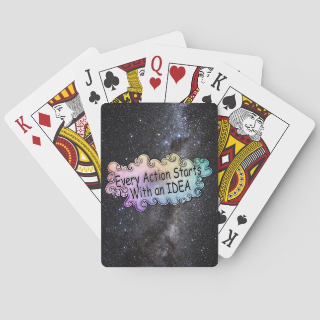 Kunst ist Lebens Spielkarten (Rückseite)