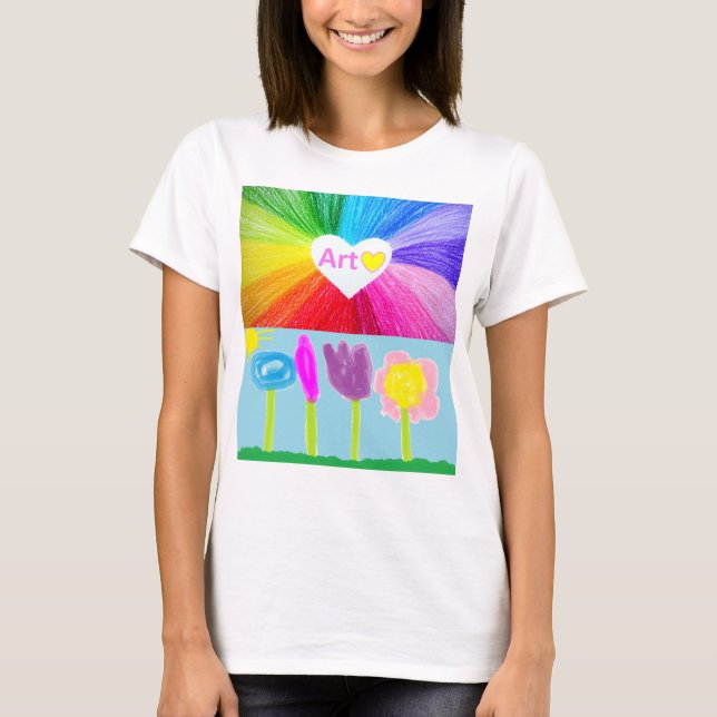 Kunst ist Liebe  T-Shirt (Vorderseite)