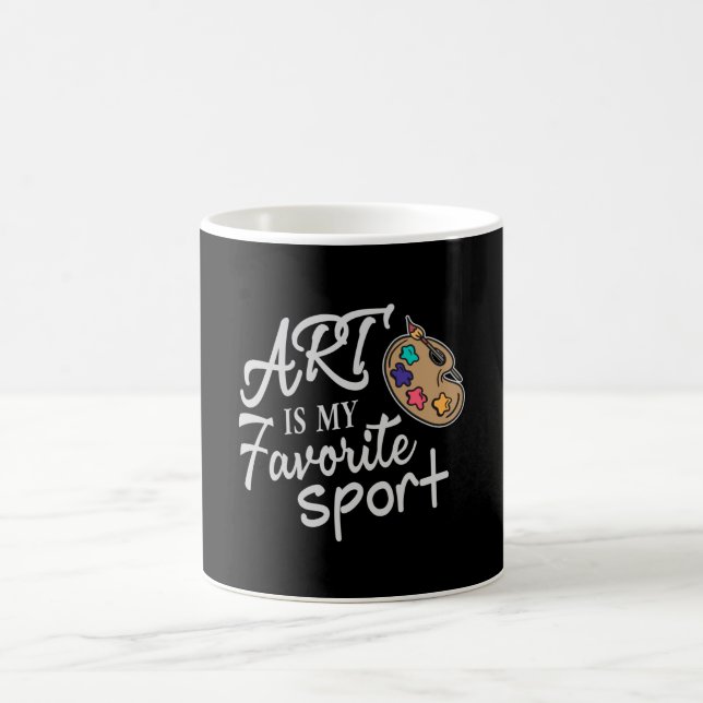 Kunst ist mein Lieblingssport Kaffeetasse (Mittel)