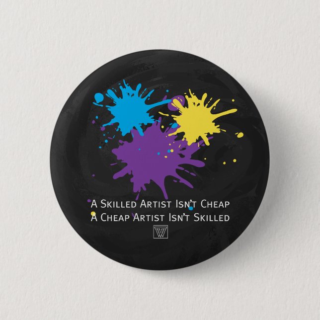 Kunst ist nicht billig button (Vorderseite)