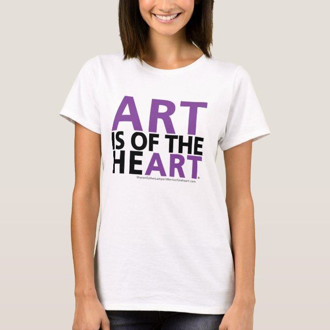KUNST IST VOM HERZEN T-Shirt (Vorderseite)