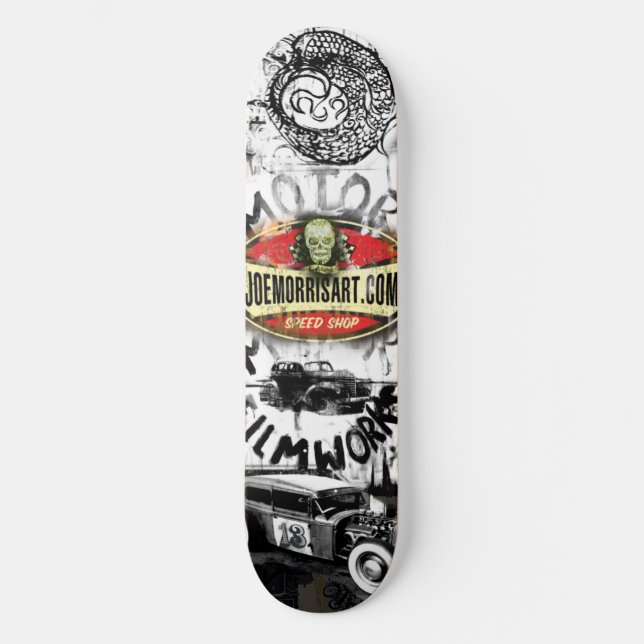 Kunst Joes Morris Moto Plattform Skateboard (Vorderseite)