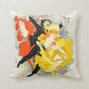 Kunst Jules Cheret Nouveau Kissen