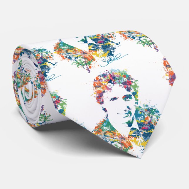 Kunst Justin Trudeau Digital Krawatte (Gerollt)