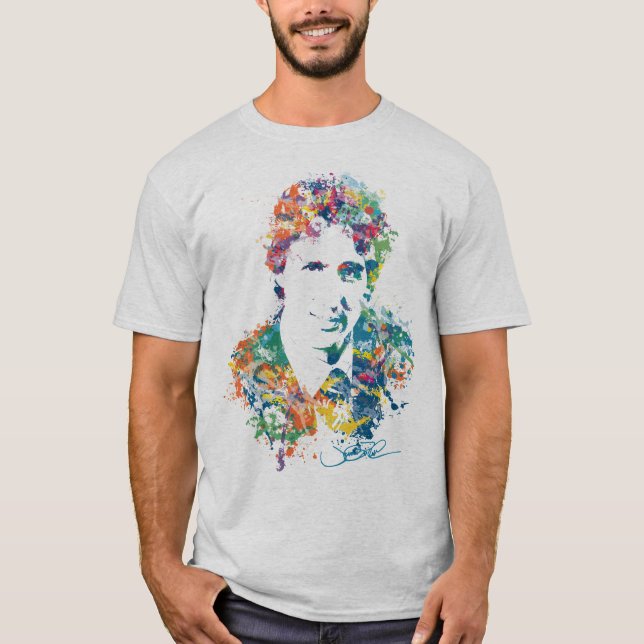 Kunst Justin Trudeau Digital T-Shirt (Vorderseite)
