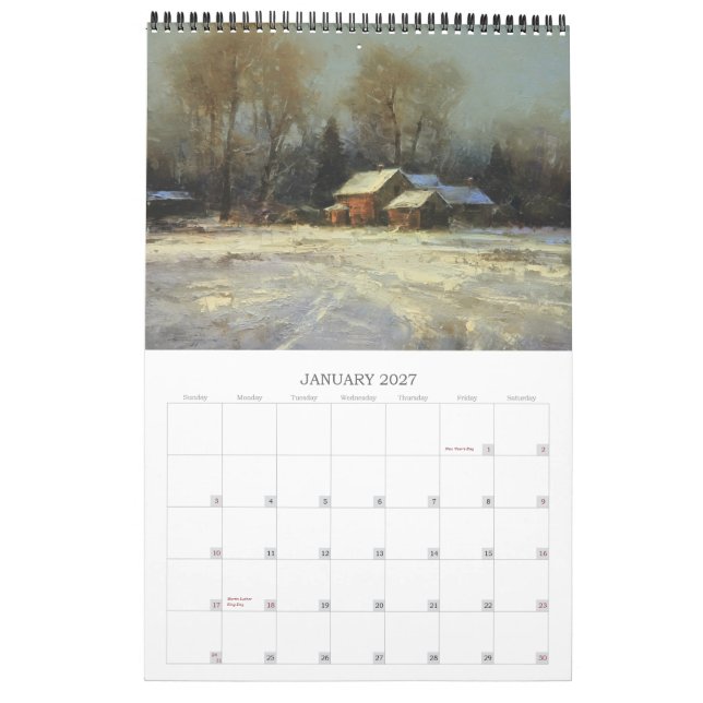 Kunst-Kalender Kalender (Jan 2027)