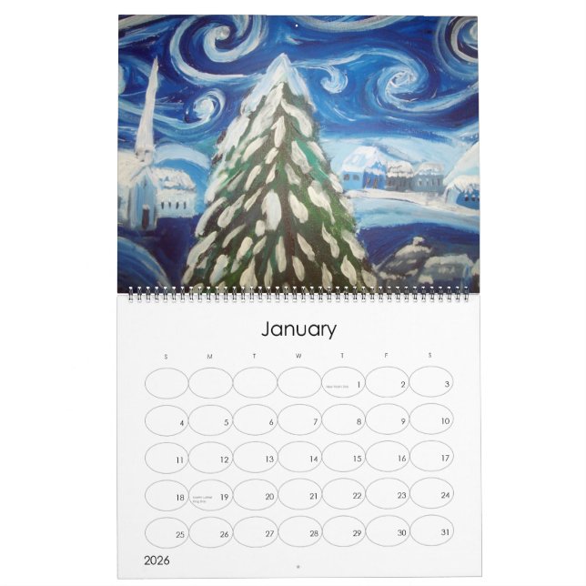 Kunst-Kalender Kalender (Jan 2026)