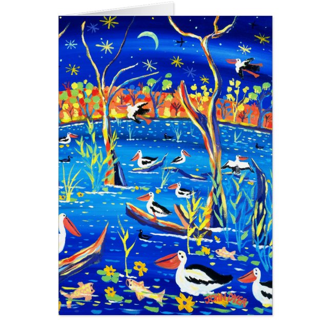 Kunst-Karte: Banrock Station, Pelikan-Rastplatz (Vorne)