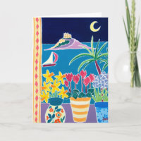 Kunst-Karte: Die Bucht-Mond des Bergs. St Michael
