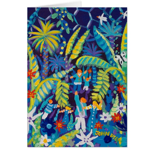 Kunst-Karte: Dschungel-Tal, das Eden-Projekt (Vorne)