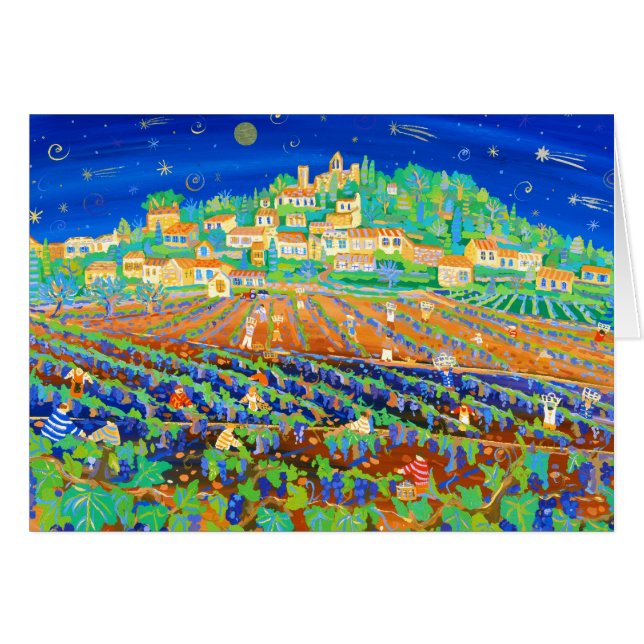 Kunst-Karte: Eine Nacht des Shooting Stars, (Vorderseite (Horizontal))