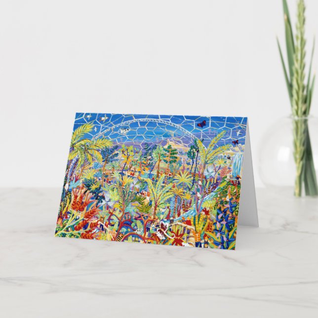 Kunst-Karte: Garten Eden. Das Eden-Projekt, Karte (Vorderseite)