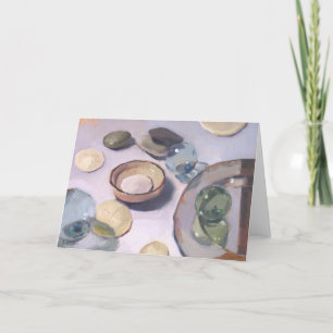 Kunst-Kartenraum-Grußkarte "die Spiegel-Platte " Karte