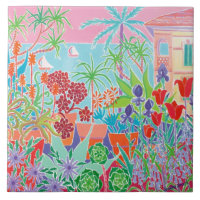 Kunst-Keramik-Fliese: Joanne kurz, Côte d'Azur