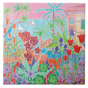 Kunst-Keramik-Fliese: Joanne kurz, Côte d'Azur Fliese