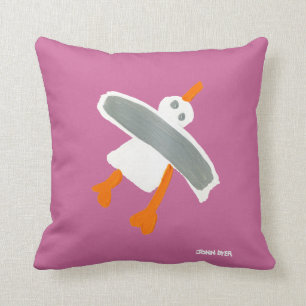 Kunst-Kissen: John-Farbstoff-Seemöwe Kissen